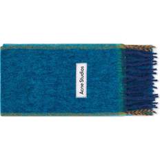 Turquoise - Unisex Scarfs Acne Studios Men's Vally Solid Scarf Turquoise Blue