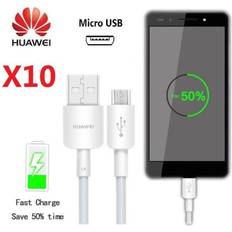 Original micro usb sysn date cable p8 9lite y6 honor 7 mate 7 8 android White