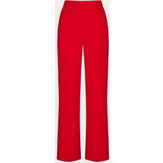 Silk Trousers & Shorts Valentino CADY COUTURE TROUSERS Wo RED