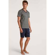 Calida Relax Imprint pyjamas kort laurel grön, st, 46–48, Lagerbladsgrön