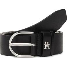 Silver - Women Belts Tommy Hilfiger Damengürtel Essential Effortless AW0AW16352 Schwarz