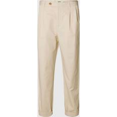Organic Fabric Trousers Selected Homme Fit Cropped Trousers