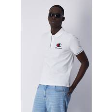 Champion Herre Polotrøjer Champion Poloshirt aus Stretch-Baumwolle Weiß
