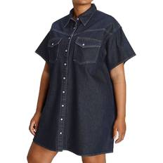 Levi's Mujer Vestidos Levi's Vestido Camisero Tela Vaquera - Azul