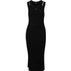 Elastane/Lycra/Spandex - Men Dresses BOSS Stretch-cotton bodycon dress with cut-out details Black