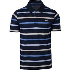 Paul shark polo shirt Paul & Shark Men's Polo Shirt - Navy/Beige/Blue Stripe