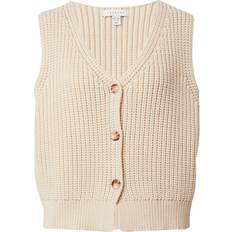 Topshop Afslappet, beige habitvest chunky strik-Neutral