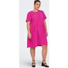 Rød Kjoler Only Curvy Mini O-hals Kjole