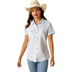 Ariat Women's Western VentTEK Shirt in Distressed Stripe