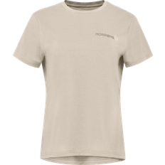 Dame - Ski T-skjorter Norrøna Women's Femund Tech T-Shirt Oatmeal, Oatmeal