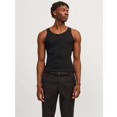 Jack & Jones Sort Toppe Jack & Jones Ensfarvet Crew Tanktop