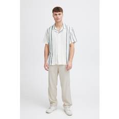 Allan Elasticated Linen Trousers Oatmeal