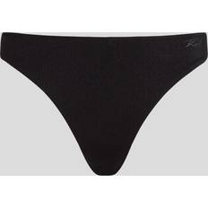 Swimwear Karl Lagerfeld Metallic Bikini Bottoms, Woman, Black