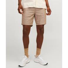 Lino - Uomo Shorts Jack & Jones Pantaloncini di tessuto Grigio