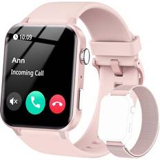 Smart watch for women Iowodo Smart Watch for Women Answer/Make Calls, Voice Assistant, 1.85" Heart Rate Sleep