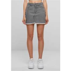 Grau Röcke Urban Classics Heavy Mini Denim Skirt Kurzer Rock grau in