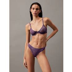 Calvin Klein Purple Bras Calvin Klein Halbschalen-BH Sheer Marquisette