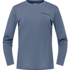 Polyester - Skiën T-shirts Norrøna Femund Tech Longsleeve - Blauw