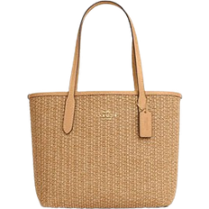 Coach Mini City Tote - Straw/Im/Latte Multi