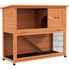 Pawhut Rabbit Hutch for 1-2