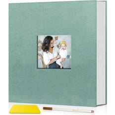 Turquoise Scrapbooking Popotop Photo Album Self Adhesive with Picture Display Window 11.4"X10.5"40 Pages Turquoise