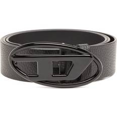 Diesel Herre Tilbehør Diesel Leather belt with matte buckle Cinture Unisex Nero