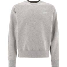 Ami Paris Man Kleding Ami Paris Sweater Met Logoprint - Grijs