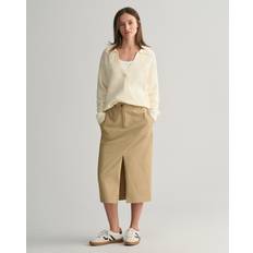 Gant Bomull Kjolar Gant Chino Slit Skirt