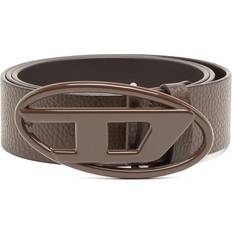 Diesel Brown Clothing Diesel Leather belt with matte buckle Cinture Unisex Marrone