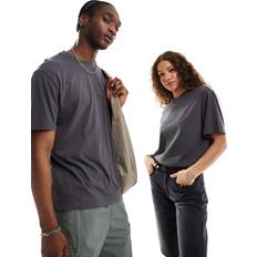Calvin Klein Unisex T-shirts Calvin Klein Relaxed Washed Monologo T-shirt - Washed Black