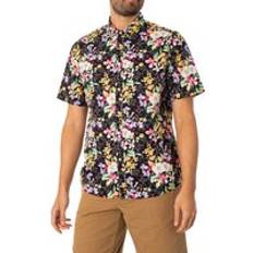 Florals - Men Clothing Replay Floral Short Sleeved Shirt Navy/Multi