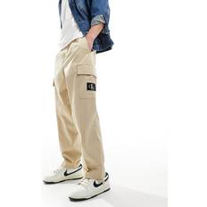 Calvin Klein Beige Trousers & Shorts Calvin Klein Straight Trousers