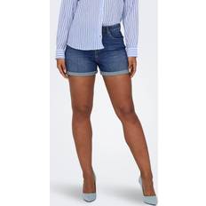 Only Vrouw Shorts Only Onljosephine Denim Shorts - Blauw