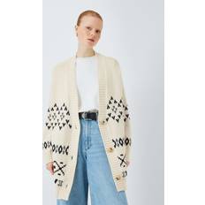 Cardigans Weekend MaxMara Acacia Fair Isle Cardigan, White/Black