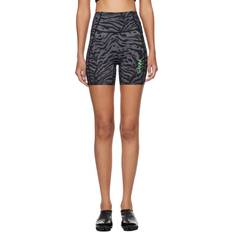 Ganni Gray & Black Active Shorts 252 Phantom