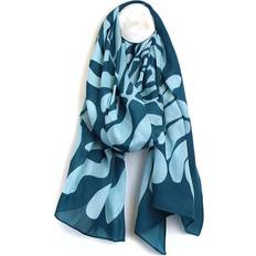 Turquoise Scarfs Womens Lightweight Scarf Eco Bamboo Soft Stylish Shawl Wrap Blue