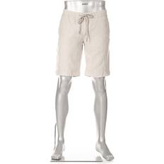 Alberto Shorts Alberto Linned Tapered-Fit Sommer Shorts - Beige
