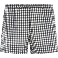 Ganni Seersucker Check Elasticated Shorts Kvinde Casual Shorts hos Magasin Egret