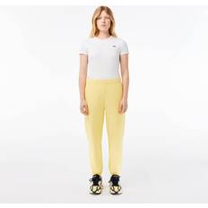 Lacoste Femme Pantalons & Shorts Lacoste Pantalon de survêtement en Piqué Taille - Jaune