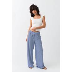 Bukser Gina Tricot Striped soft trousers Weite hosen- Blue XL- Female