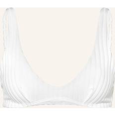 Calvin Klein White Bikini Tops Calvin Klein Triangel Bikini-Top Archive Rib