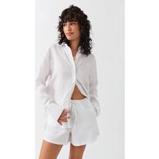 Linne Shorts Gina Tricot Relaxed linen blend shorts linneshorts White Female