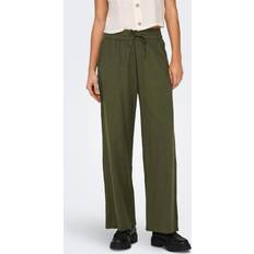 Natural - Women Trousers Only Onltizana Pull-On Trousers - Khaki