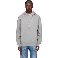 Valentino Överdelar Valentino Gray Hardware Hoodie 080 GRIGIO MELANGE