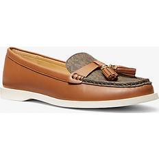 Michael Kors Loafers Michael Kors Kiernan Leather And Signature Logo Loafer