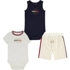 Tommy Hilfiger Bodysuits Children's Clothing Tommy Hilfiger Baby Girls Bodysuits And Short Set, Navy/Heather, 3/6M