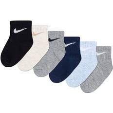 Nike 18-24M Children's Clothing Nike Baby's Assorted Ankle Socks 6-pack - Pale Ivory Heather