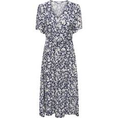Blomstrede Kjoler Only Onlhalia S/S Midi Dress 4502209 Night Sky Caroline Flower