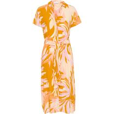 Gelb Kleider Saint Tropez BlancaSZ Kleid Orange Größe für Damen