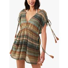 Multicoloured Dresses Accessorize Crochet Tassel Kaftan, Multi